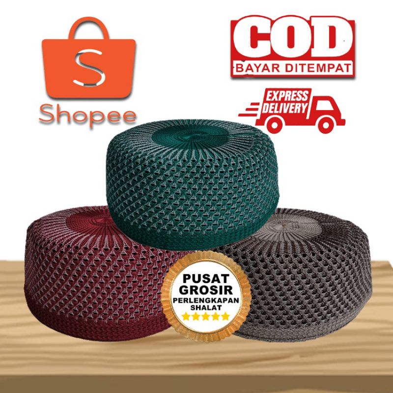 Kopiah Songkok RAJUT SPON OVAL