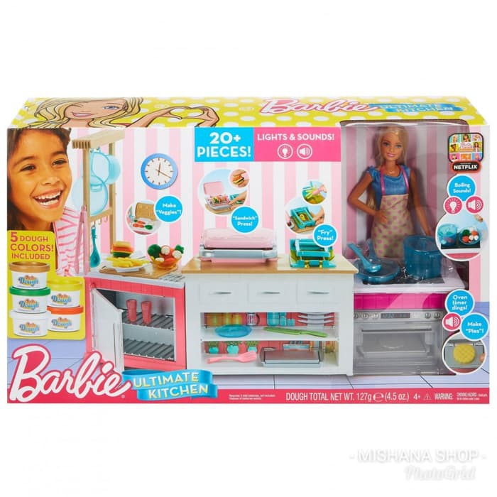 barbie kitchen play doh