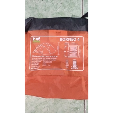 Tas Tenda Borneo 2 & Borneo 3
