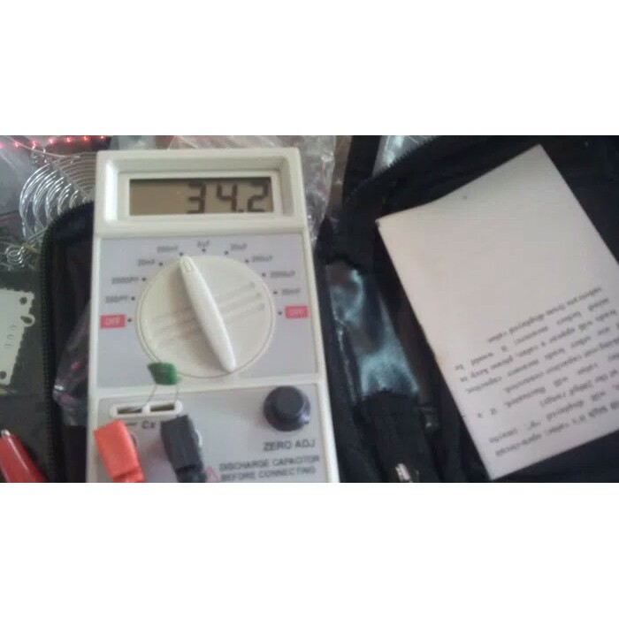 Promo Terbaru Digital Capacitance Meter Capacitor Meter Pengukur Kapasitor + CM8601A