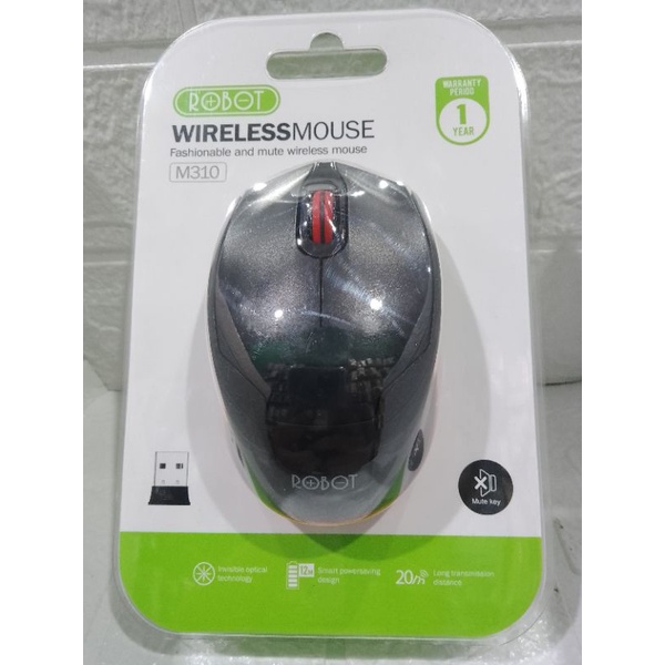 MOUSE ROBOT M310 WIRELESS,MOUSE ROBOT,MOUSE GAMING,MOUSE ORI,AKSESORIS KOMPUTER.