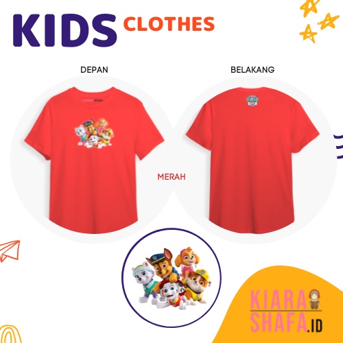 Kiarashafa - Baju Anak / Kaos Anak Paw Patrol