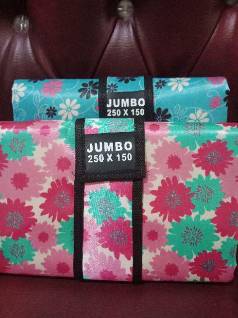 Tikar Piknik Lipat Bisa Pilih Motif Bahan Microsatin Jumbo 250 X 150 Cm