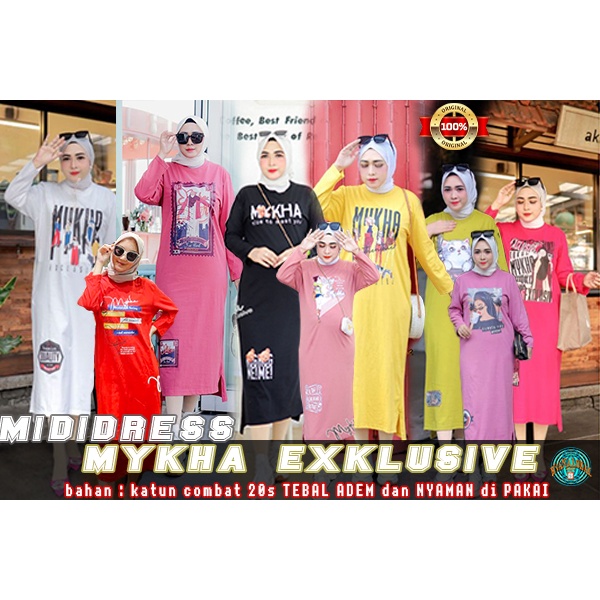 MIDI DRESS NAVY  BY MYKHA