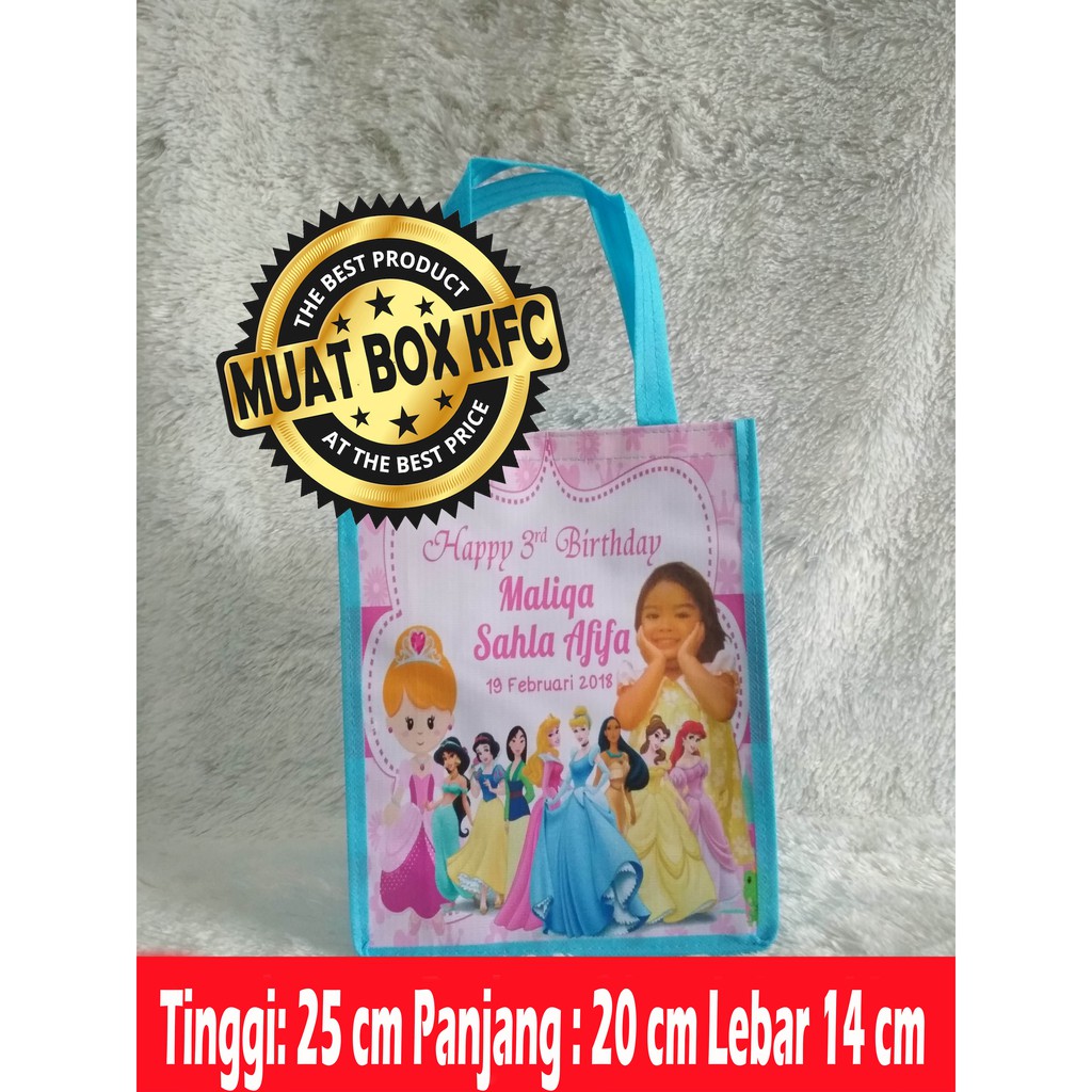 

Goodie Bag Tas Souvenir Ulang Tahun Isi BOX KFC Ultah Custom Foto Anak FREE Desain