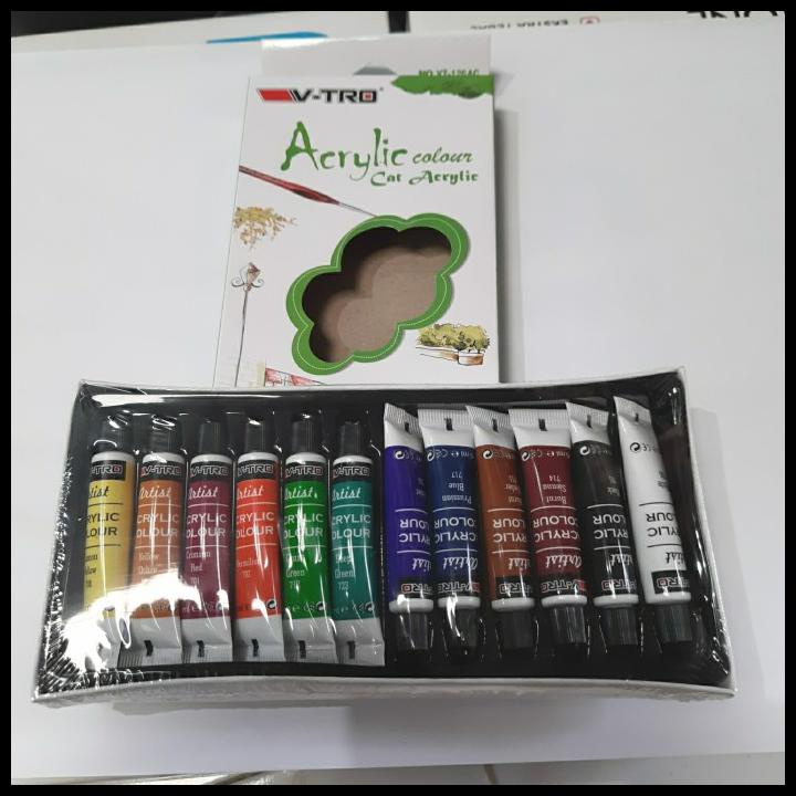 

Cat Acrylic V-Tro 12 Warna 6Ml 1 Set