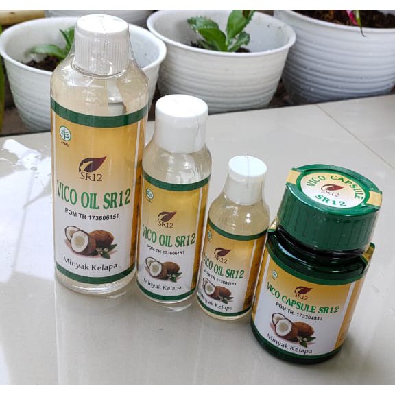 

VCO Minyak Kelapa Murni SR 12/Virgin Coconut Oil