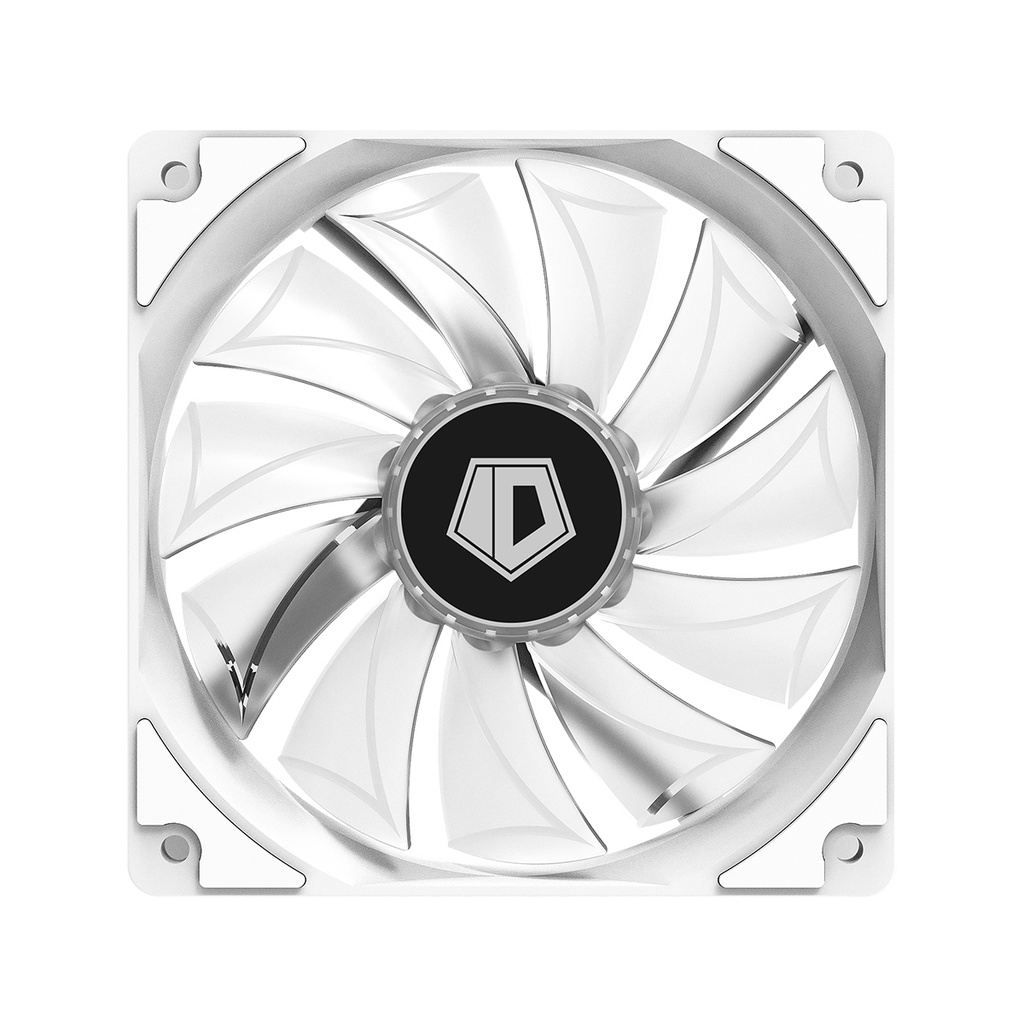 Fan Kipas Casing White Putih Cooler Cooling LED Pendingin Komputer PC 12cm 12V Bulat Case 4pin 4p 12
