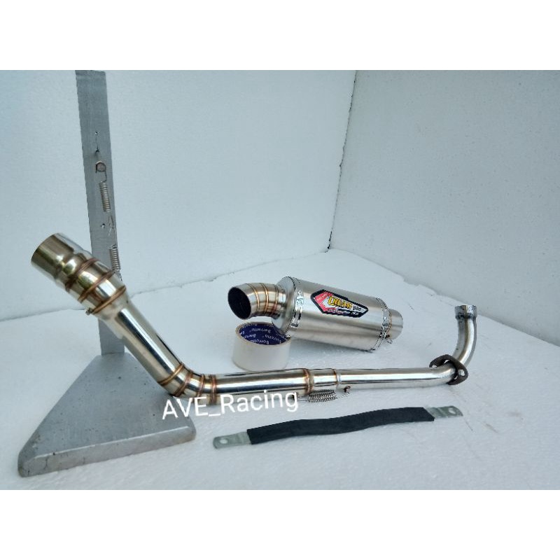 KNALPOT RACING CREAMPIE HONDA BLADE, REVO, SUPRA