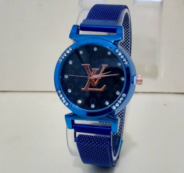 Jam Tangan Wanita Magnetik Murah LV Diamond