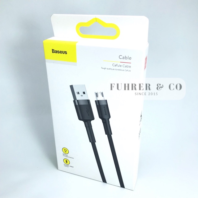 Kabel Charger Baseus Android Cafule Micro USB Cable Original 1 Meter Or 2 Meter