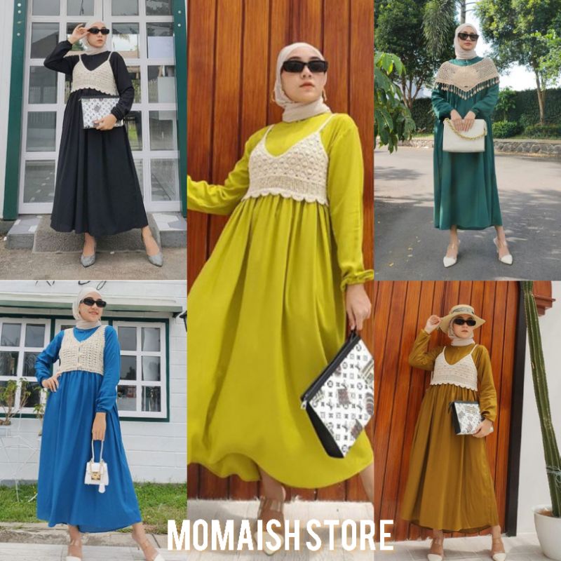 [TERBARU] OLIVIA MIDI DRESS | DRESS RAYON | SET ROMPI