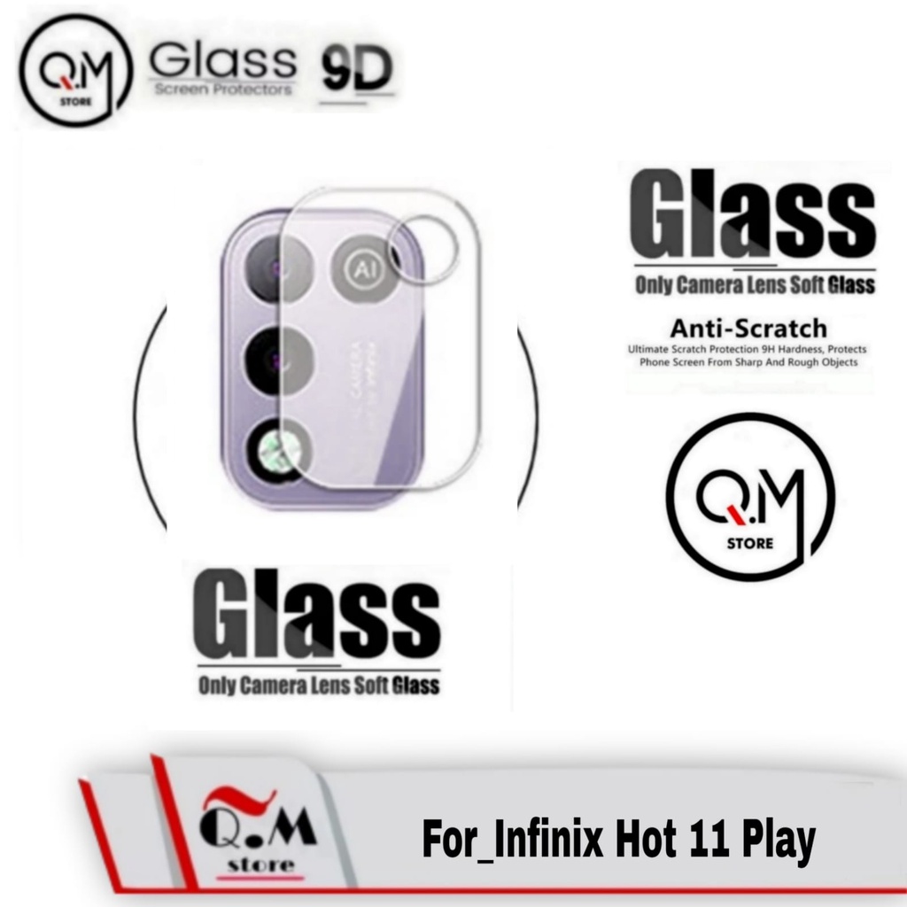 Tempered Glass Camera Infinix Hot 11 Play / Hot 11 Tempered Glass Camera Anti Gores Pelindung camera