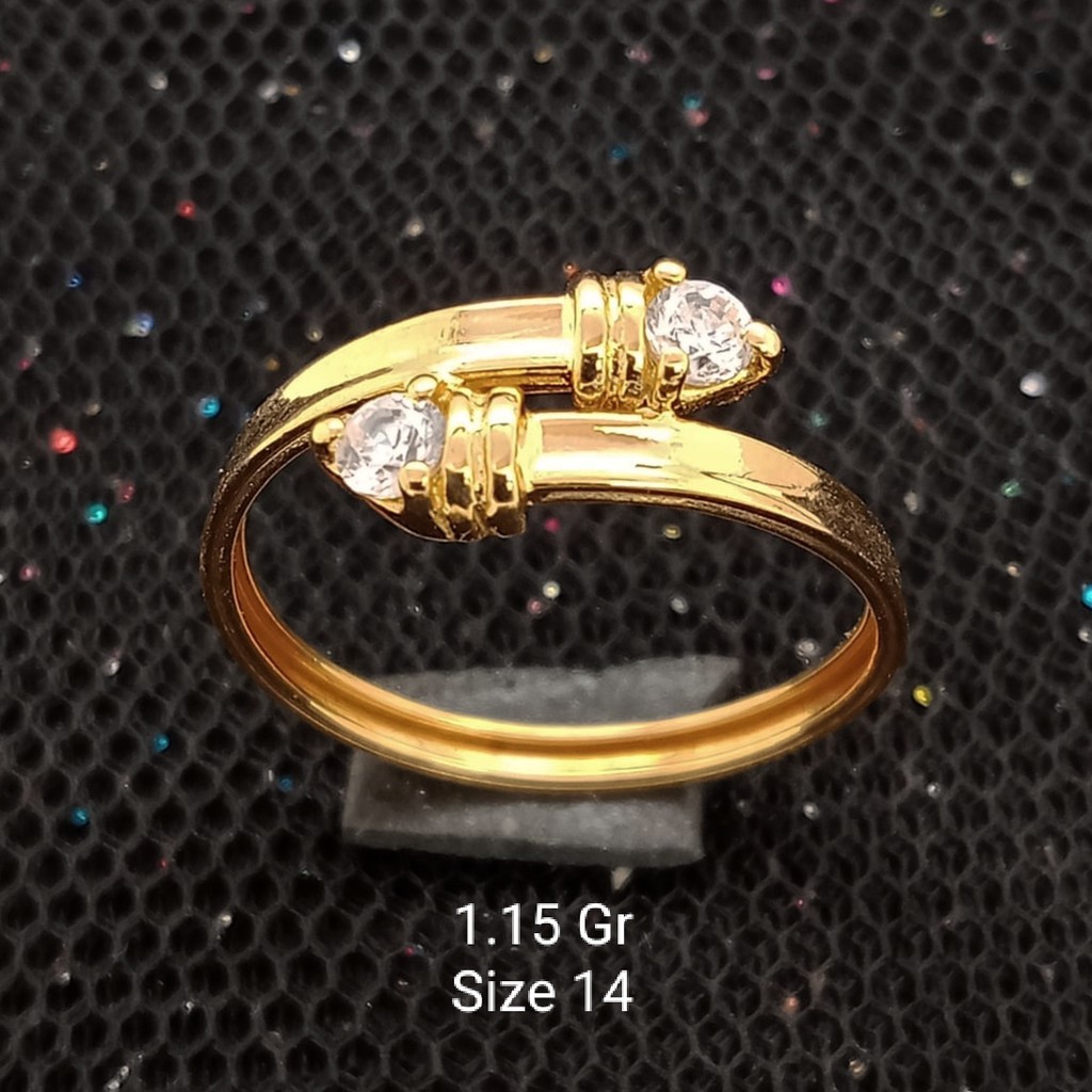 New Cincin Emas 17K - 1.15 gr Kadar 750 - 1500