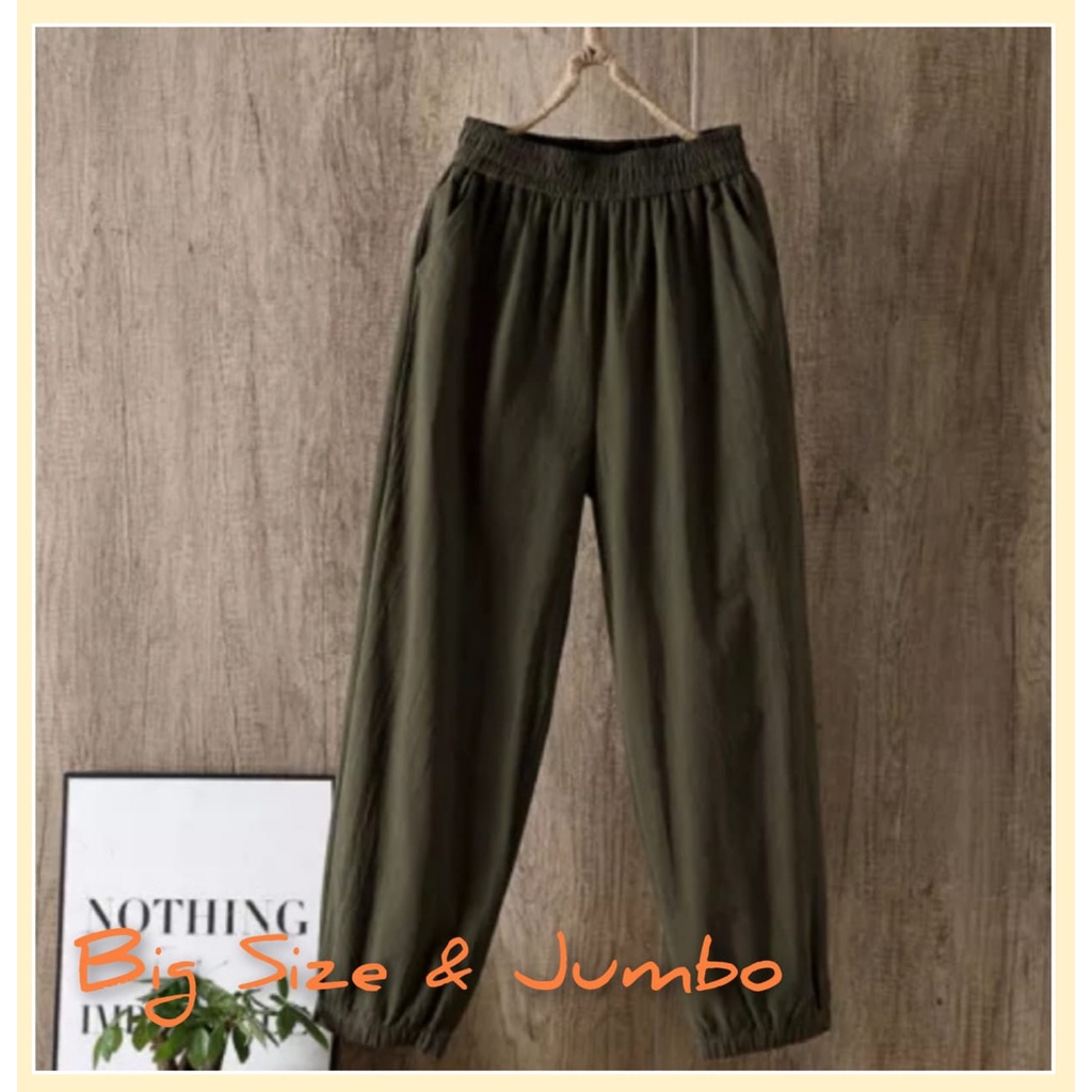 PROMO JOGER JUMBO!! Inka Linen Pants - CELANA JOGER WANITA TERLARIS