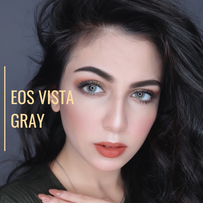 ORIGINAL EOS Vista 1T OLIVE BROWN GREY soflens softlenses Softlens