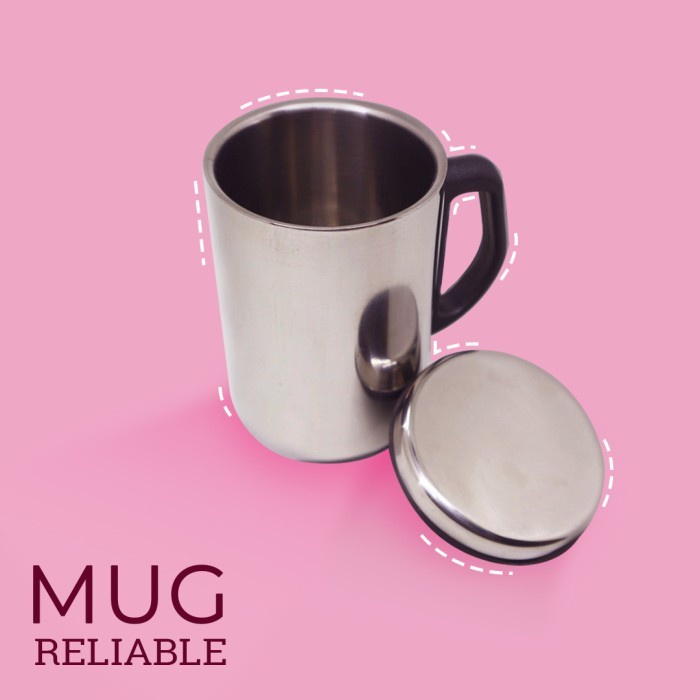 Thermos Mug Termos Cangkir Gelas Minum Air Panas Dingin Stainless