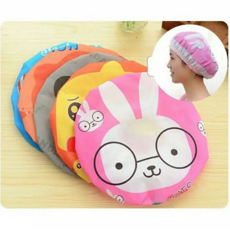 Terlaris Shower Cap / Topi Mandi Karakter 69lxwEcKm71KG