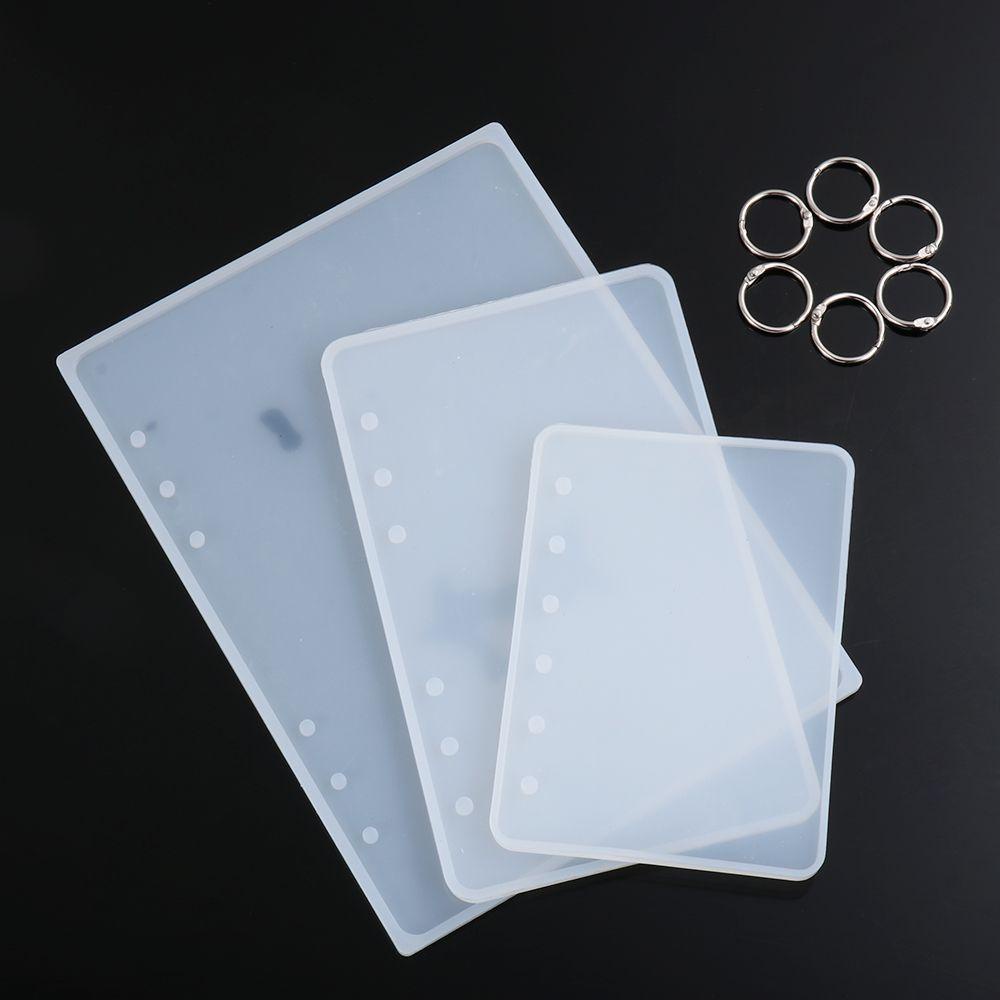 Top Notebook Cover Cetakan Resin A5 A6 A7 UV Epoxy Crystal Casting Mold