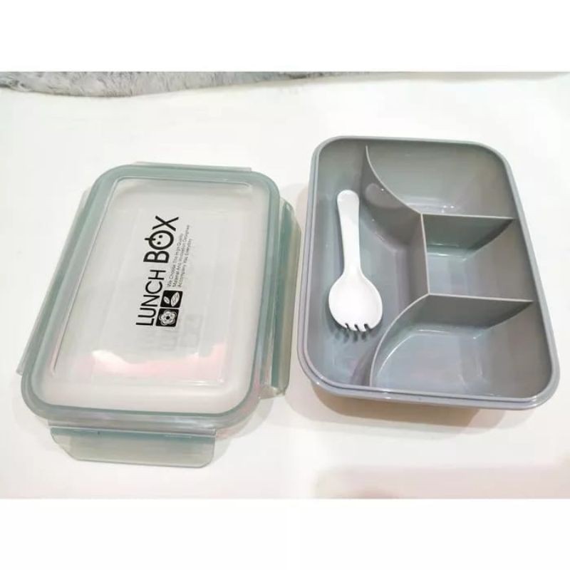 Lunch Box Kaixin 8233 4 Sekat Anti Tumpah