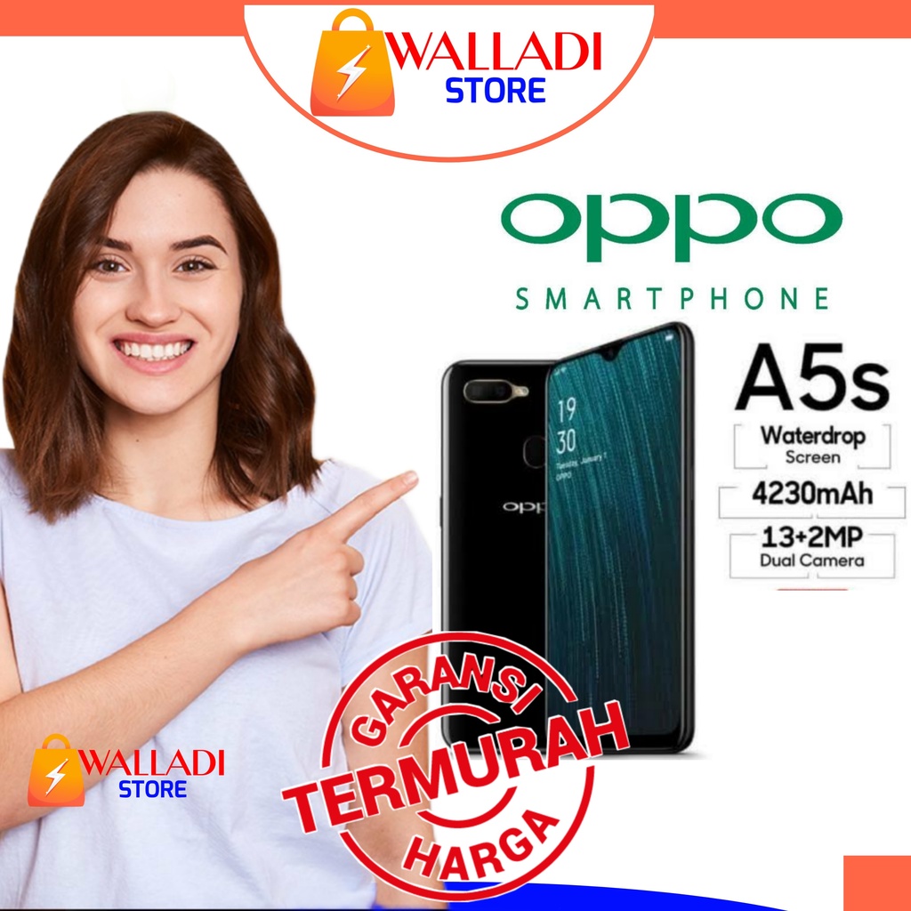 [GRATIS ONGKIR] OPPO A5S 3/32 2/32 Fullset Second Original Seken Murah Bekas Like New