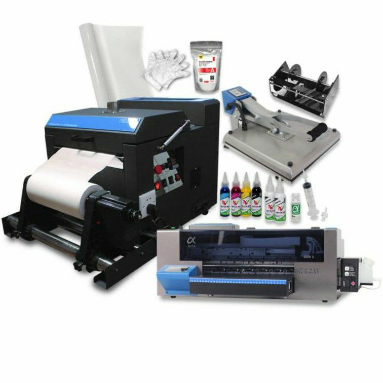 PAKET PRINTER RIECAT ALFA DTF GEN 2 + DRYING MACHINE + MESIN PRESS + BONUS