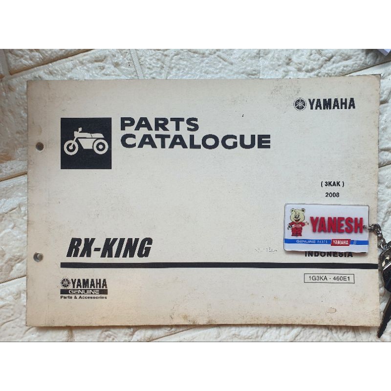 buku katalog catalogue yamaha rx king new catalyzer rx king peredam tahun 2008 /2009 copyan