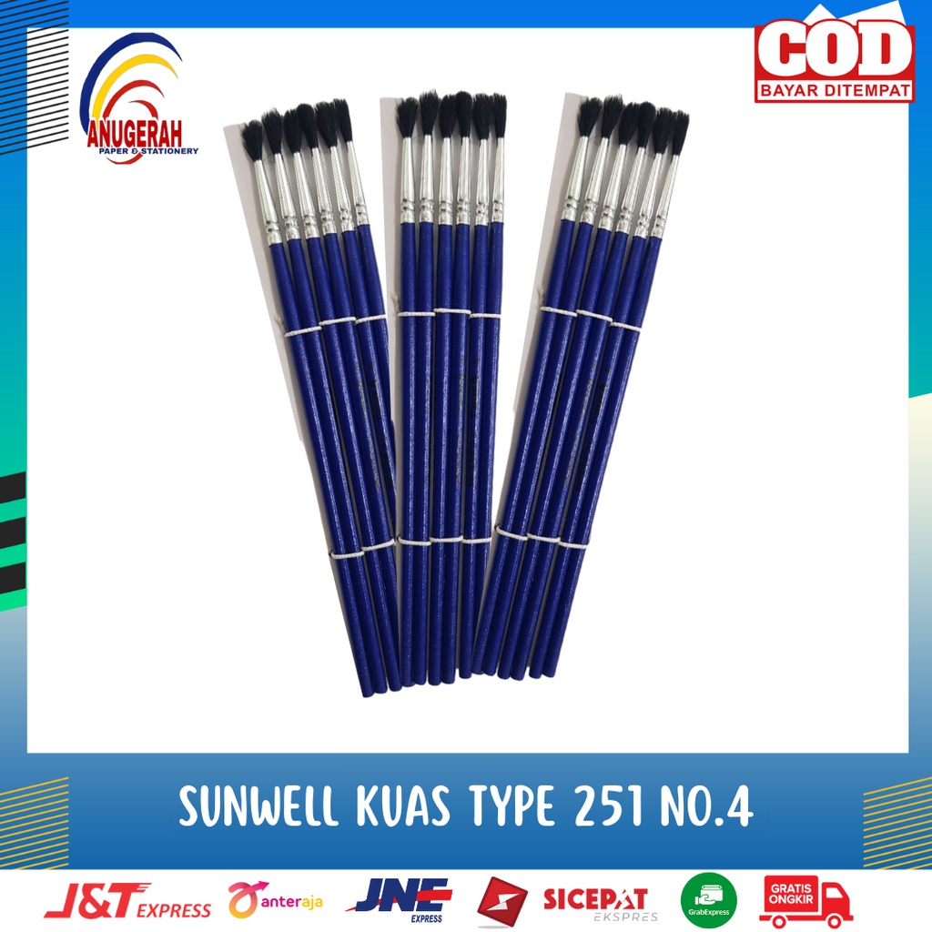 

SUNWELL KUAS LUKIS TYPE 251 No.4 (PCS)