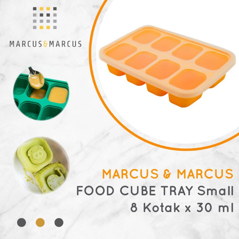 Marcus and Marcus Food Cube Tray Small 30ml 60ml, Wadah Container MPASI Marcus &amp; Marcus