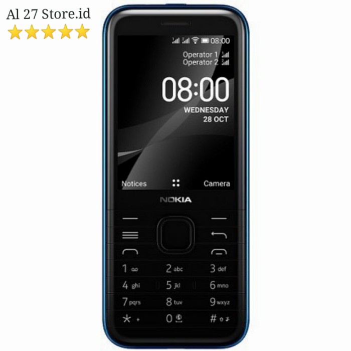 {SuheStore} Nokia 8000 4G Original Hp Handphone Keypad bisa WA not 6300 2720 4G Diskon