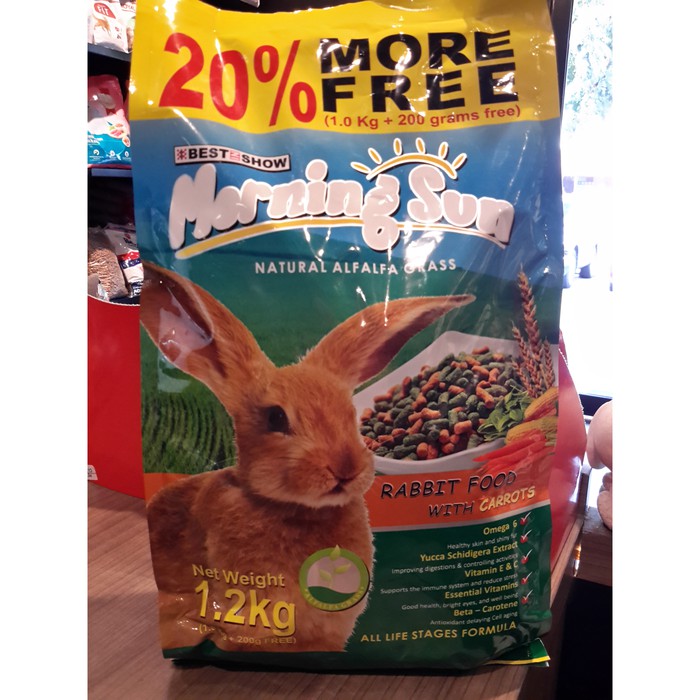 Makanan Kelinci / Rabbit Food MORNING SUN CARROT 1.2 KG