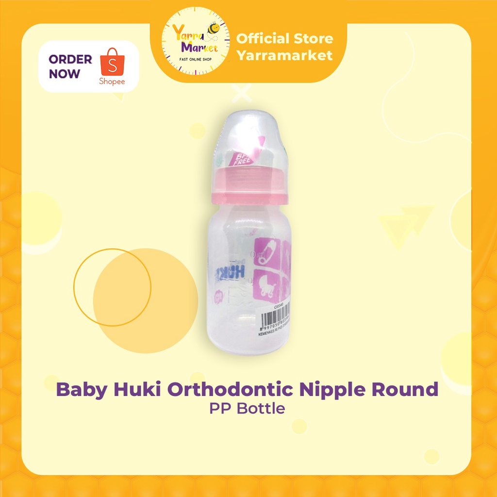 Jual Baby Huki Orthodontic Nipple Round Pp Bottle Baby Care Ml