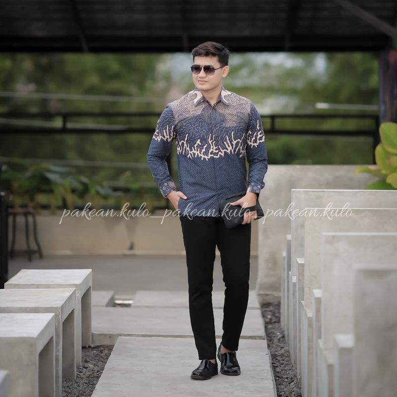 Batik Premium Pria Slimfit || Motif Mahadi