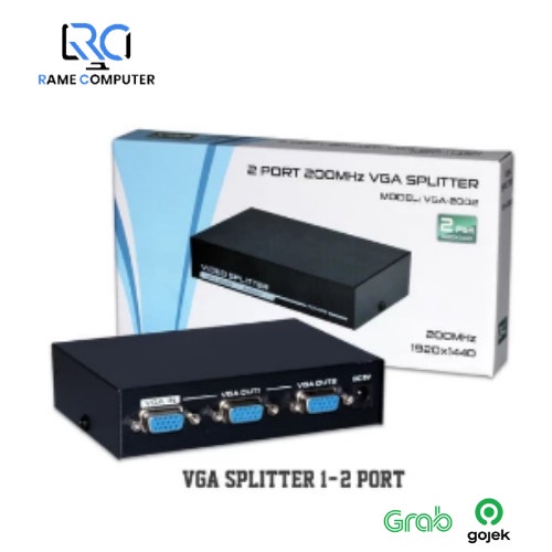 CONVERTER VGA SPLITTER 2 PORT / ADAPTOR VGA SPLITTER 2PORT