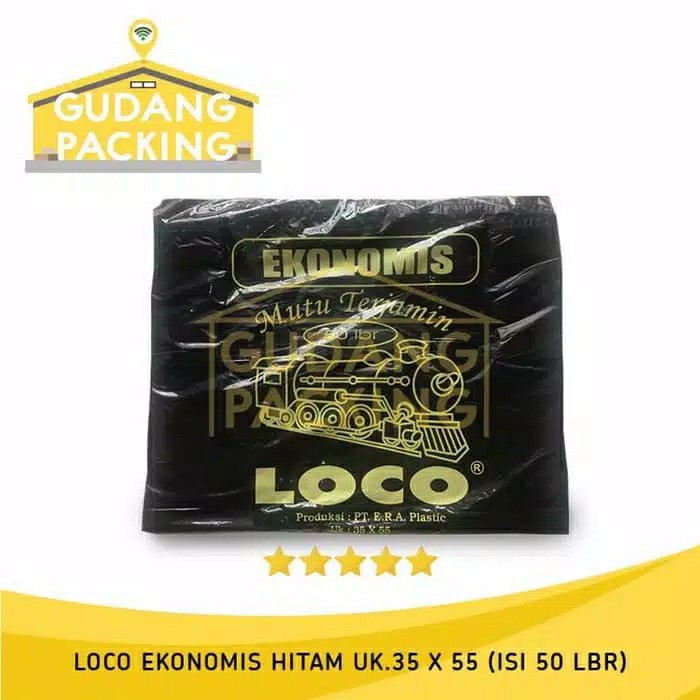 Plastik Kresek Kantong Plasti Hitam Jeco 24 X 40