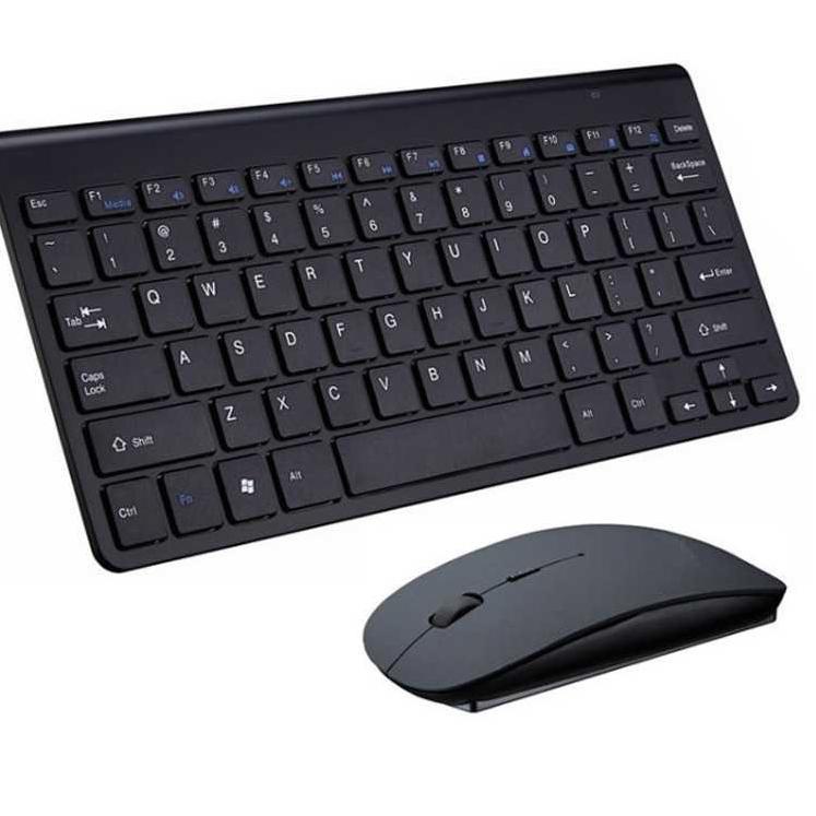 Harga Termurah 2.4G Wireless Keyboard and Mouse Protable Mini Keyboard Mouse Combo Set for Computer Laptop