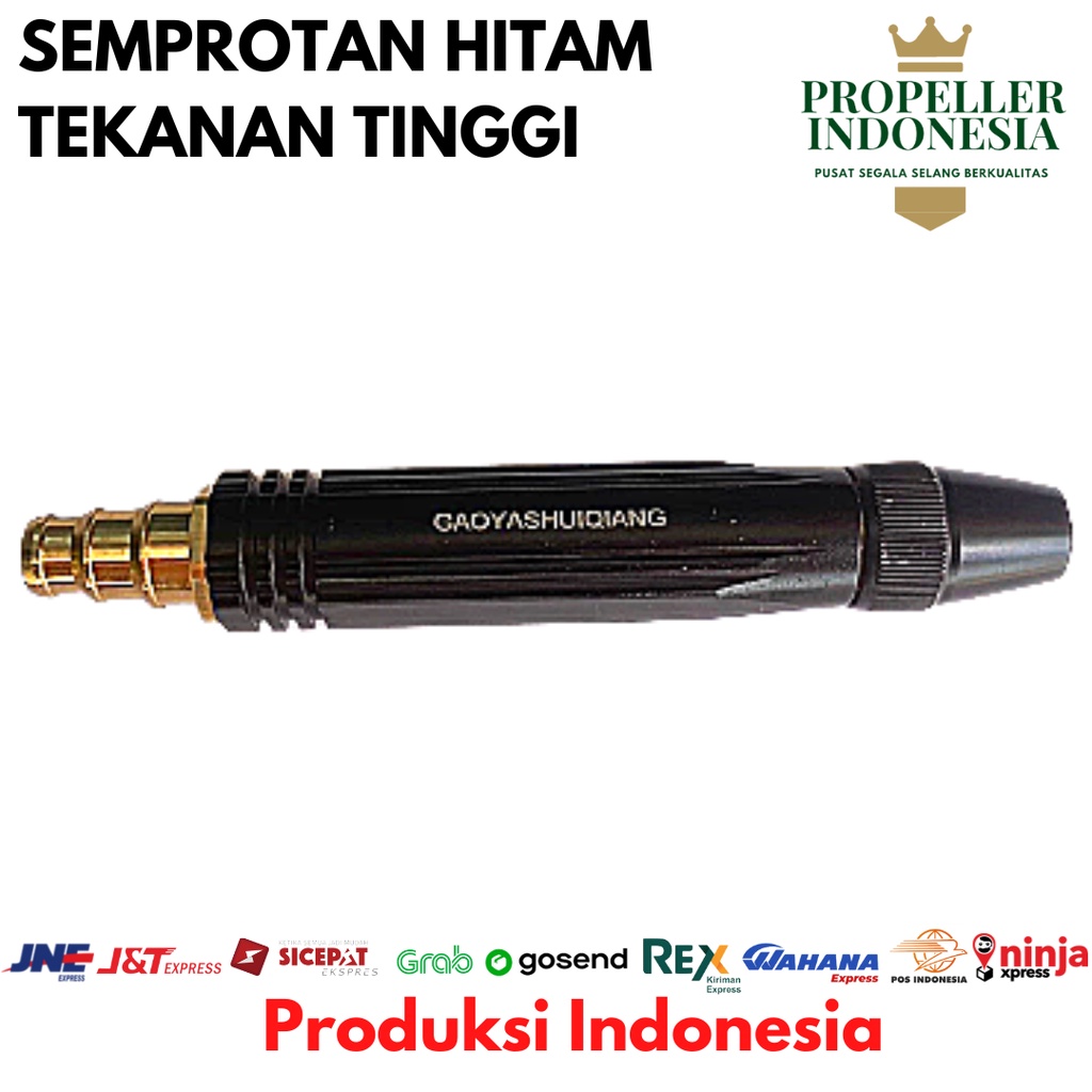 Semprotan Cuci Motor Mobil Tekanan Tinggi Hitam Semprotan 1/2-3/4 Inch