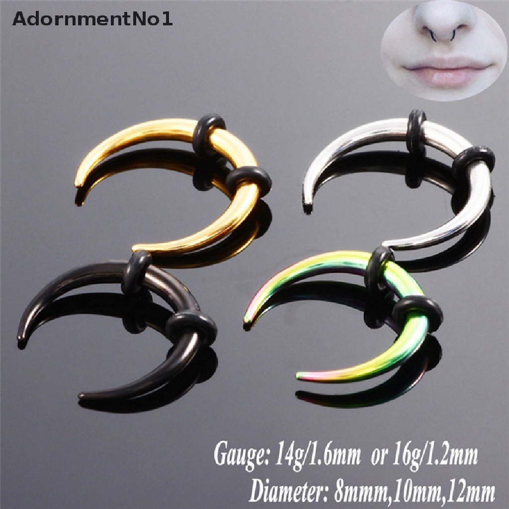 (AdornmentNo1) Anting Jepit Hidung Bahan Surgical Steel Untuk Wanita