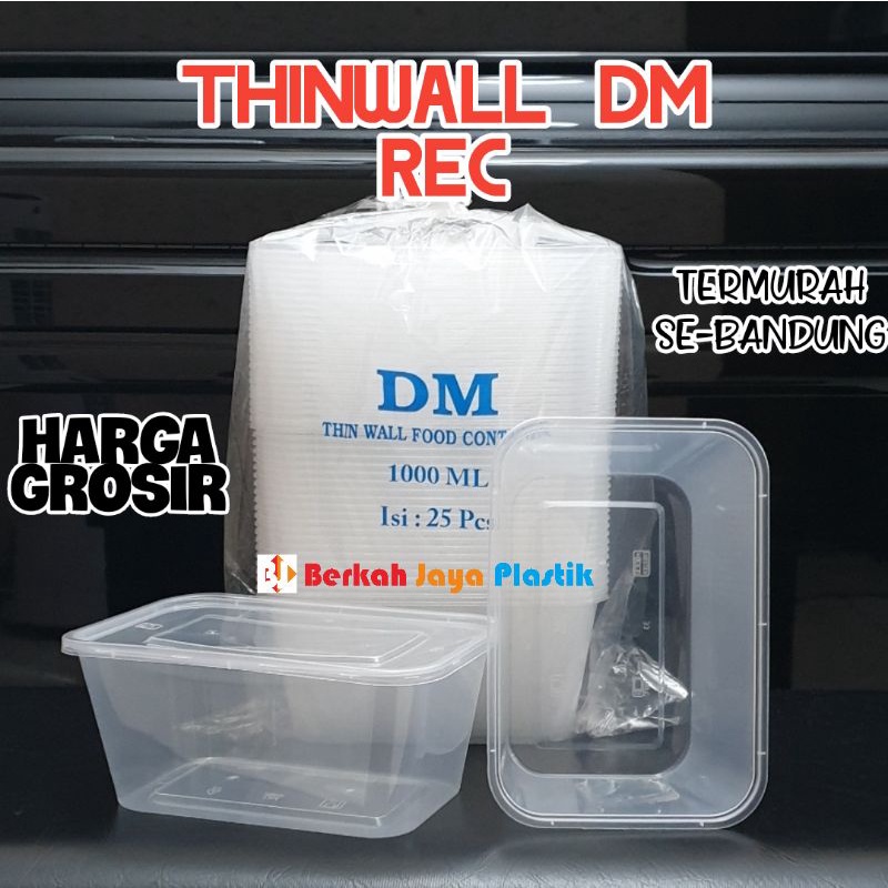 Thinwall DM 1000ml Rec Persegi Kotak