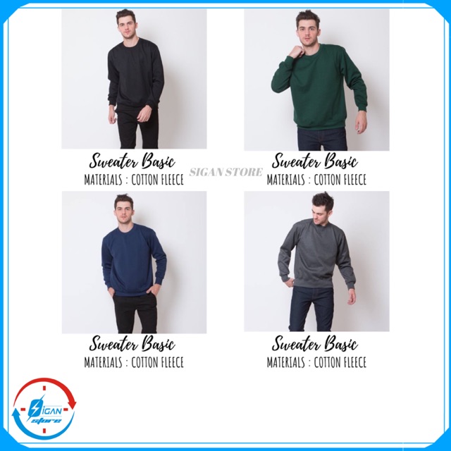 Sweater Basic Hoodie Polos Sweater Basic Murah