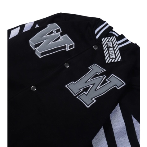 Sweater Jaket Varsity OFF WHT DIAG MONO / Jaket Varsity / Jaket Varsity Available M L XL Casual Good Brand Quality (Fulltag) Realpict
