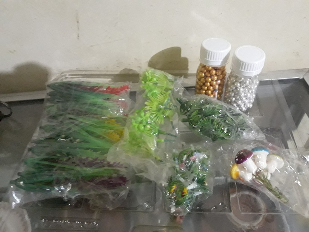 Js-0001 Cake Topper Hiasan Kue Tart Jamur Warna Warni