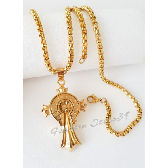 New Fashion Rohani Kalung Rohani Fashion Titanium Impor Antikarat Model Fashion Salib titanium perhiasan Fashion Rohan