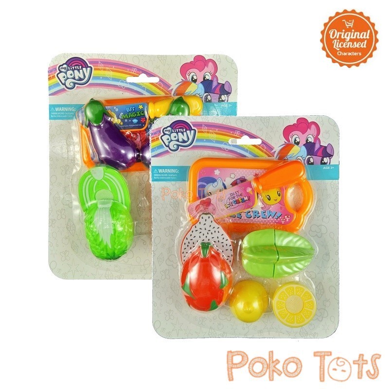 Happy Toon My Little Pony Fruits and Vegetables Set Mainan Buah Sayur MLP Toy