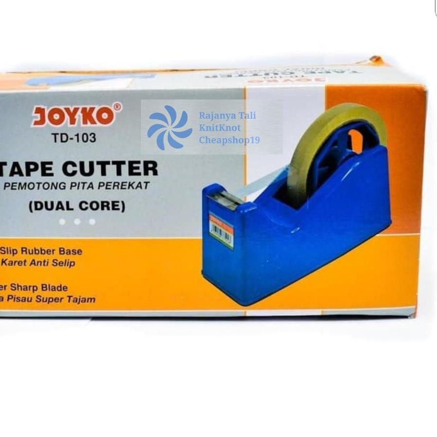 

Berkualitas! Tape Dispenser Tempat Isolasi Besar Kecil Joyko TD-103 Tajam Dual Core