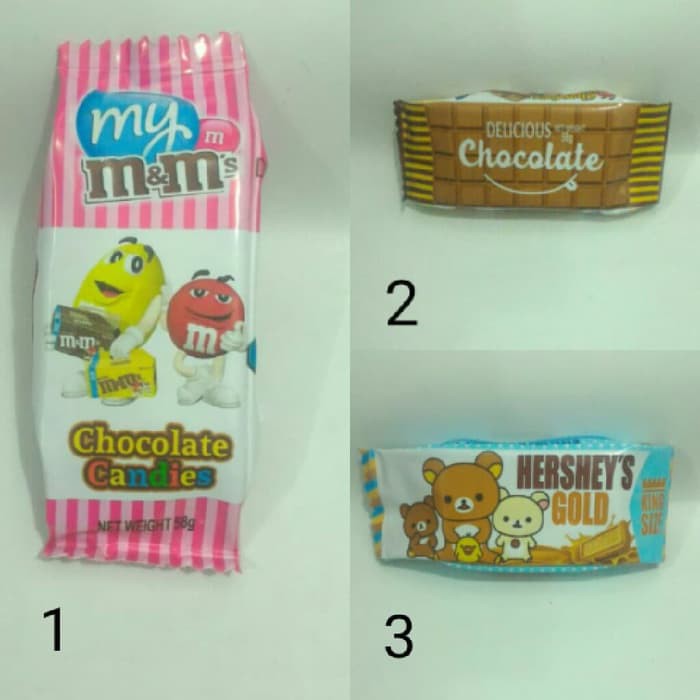 

Tempat Pensil / Kotak Pensil Bentuk Kotak Coklat Hersley M&Ms