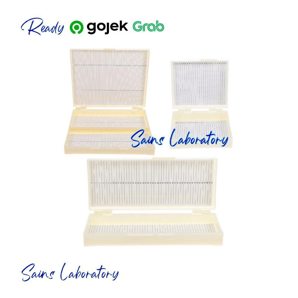 Kotak Preparat Kotak Mikroslaid Microslide Box Kotak Object Glass Slide Preparat Original 10, 25, 50