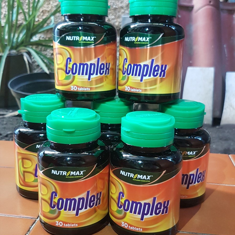 NUTRIMAX VITAMIN B COMPLEX KOMPLEKS NUTRISI OTAK SARAF NAFSU MAKAN KELELAHAN PENCERNAAN IMUNITAS 30 TABLET