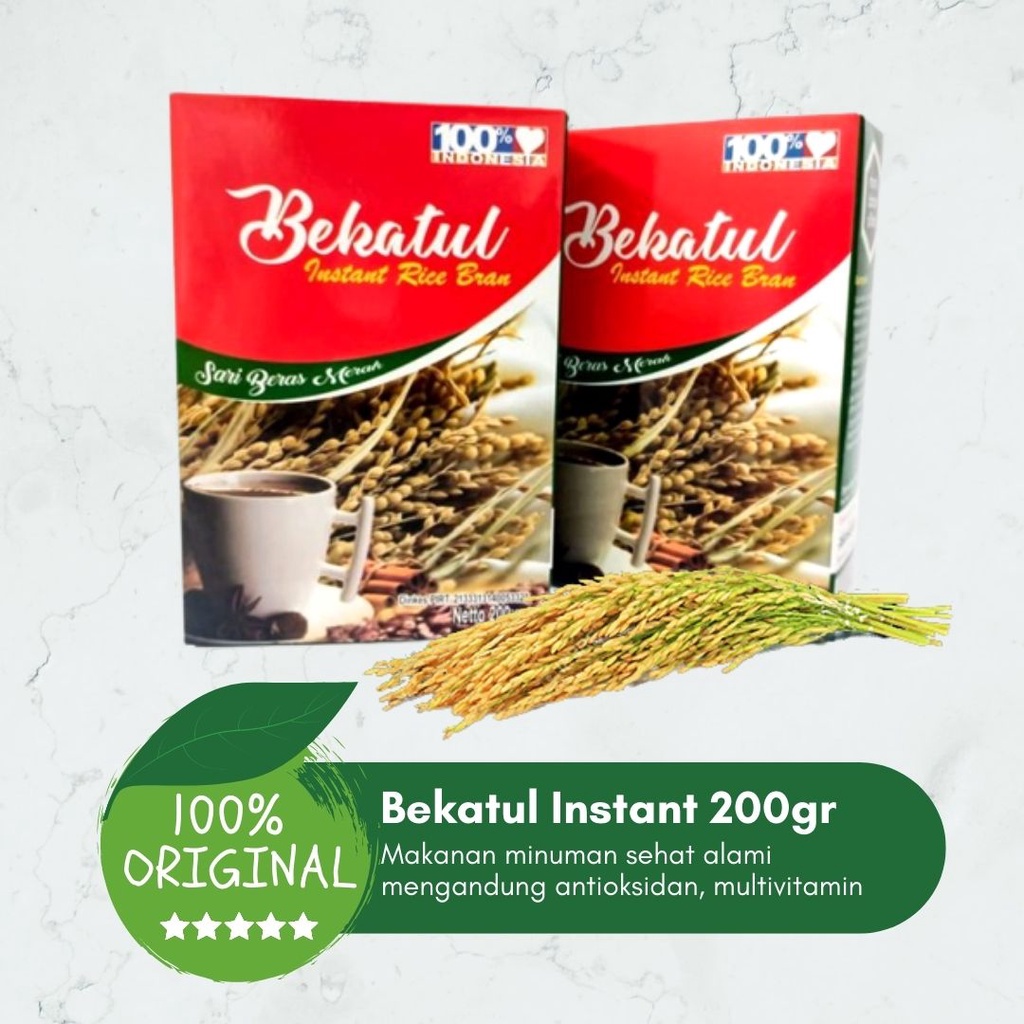 

Bekatul Beras Merah instant rice bran 200gr 100% Alami