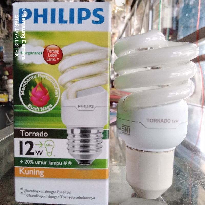 Philips Tornado 12 Watt &amp; 15 Watt Buah Naga/Dragon Fruit WARNA KUNING